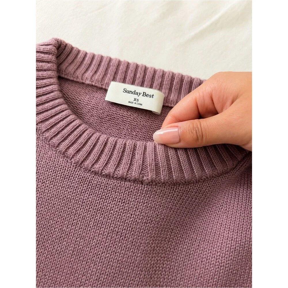 Aritzia Sunday Best Peggy Icon Dog Graphic Cotton Cashmere Sweater XS